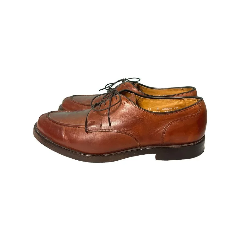 Allen Edmonds Brown Leather Derby Shoes Lace-up Oxford Dress Shoes for Men‎ S-5